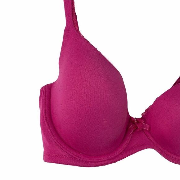 Victorias Secret 32D Pink Lined Demi Bra Underwire - Picture 4 of 8